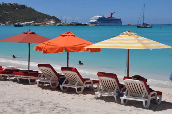 Visual totalmente caribenho em Philipsburg, capital de Sint Maarten - Caribe